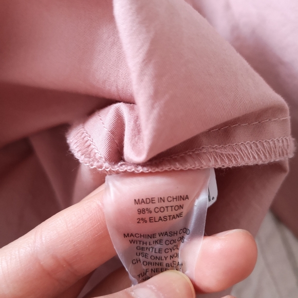 Vince Camuto Pink Cotton Blend Blouse - Picture 3 of 5